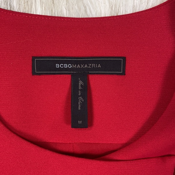 BCBGMaxZRIA Red Zip-Up Sleeveless Blazer - Picture 8 of 12